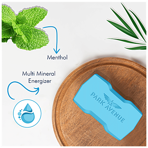 Park Avenue Bathing Soap - Cool Blue, 125 g  With Antioxidants