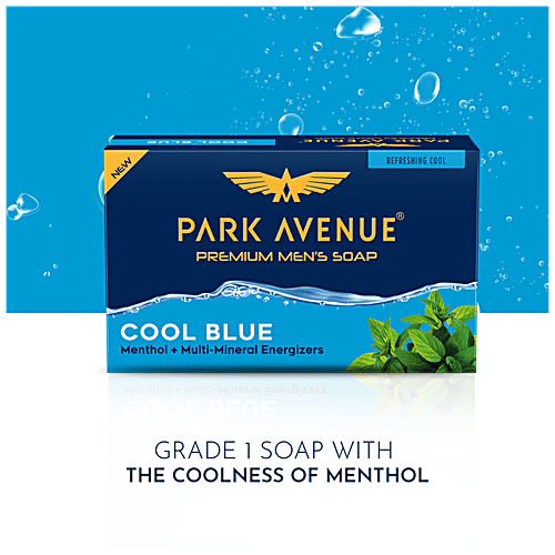 Park Avenue Bathing Soap - Cool Blue, 125 g  With Antioxidants