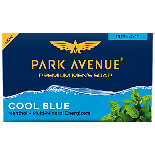 Park Avenue Bathing Soap - Cool Blue, 125 g  With Antioxidants