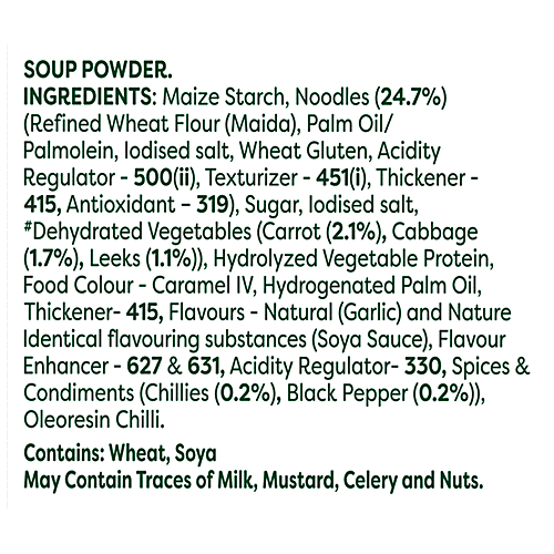 Knorr International Hong Kong Manchow Noodle Soup - Real Vegetables, No Added Preservatives, 44 g  No Added Preservatives