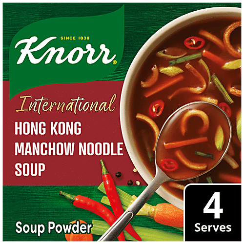 Knorr International Hong Kong Manchow Noodle Soup - Real Vegetables, No Added Preservatives, 44 g  No Added Preservatives