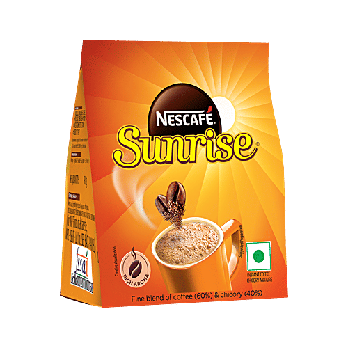 Nescafe  Sunrise Instant Coffee Powder - Chicory Mix, 90 g Pouch 