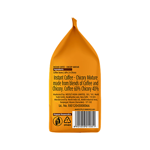 Nescafe  Sunrise Instant Coffee Powder - Chicory Mix, 90 g Pouch 