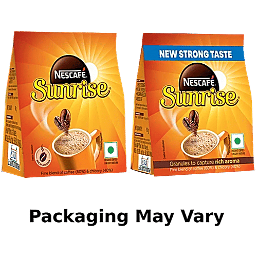 Nescafe  Sunrise Instant Coffee Powder - Chicory Mix, 90 g Pouch 
