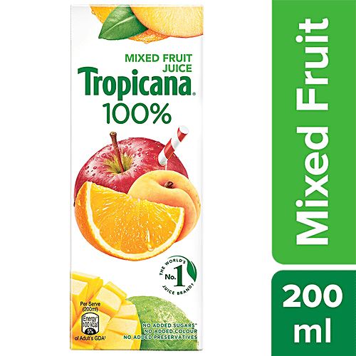 Tropicana 100% Juice - Mixed Fruit, 200 ml  