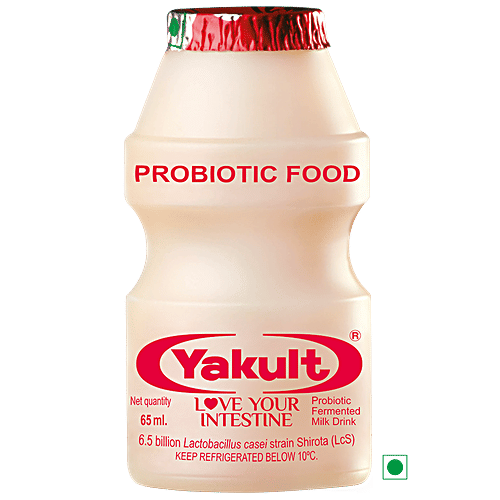 Yakult Probiotic Fermented Milk Drink, 65 ml (Pack of 5) 