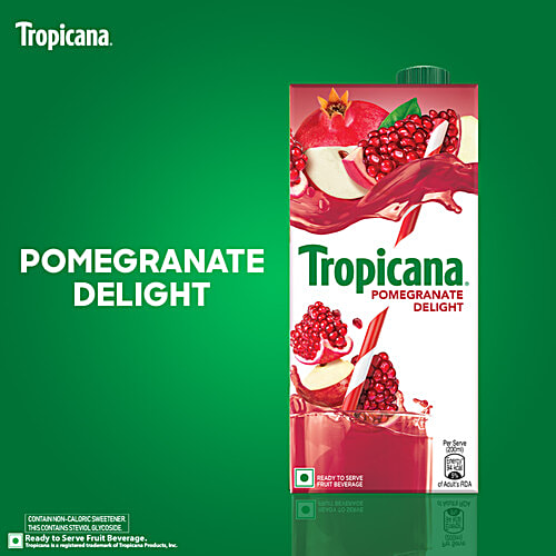 Tropicana Delight Fruit Juice - Pomegranate, 1 L Tetra 
