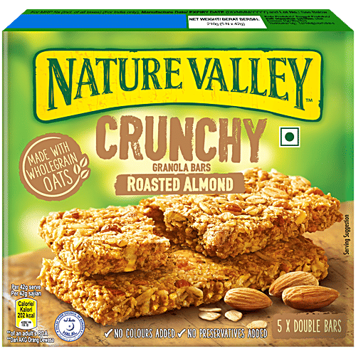 Buy Nature Valley Crunchy Granola Bars Roasted Almond 252 gm Online