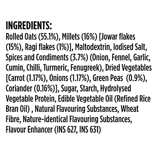 Saffola Masala Oats - Masala & Coriander, 38 g  No Cholesterol, No Trans Fat