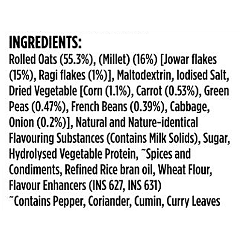 Saffola Masala Oats - Curry & Pepper, 38 g  No Cholesterol, No Trans Fat