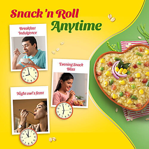 Saffola Masala Oats - Curry & Pepper, 38 g  No Cholesterol, No Trans Fat