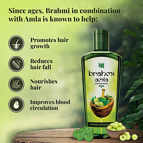Bajaj Hair Oil - Brahmi Amla Ayurvedic, 300 ml  