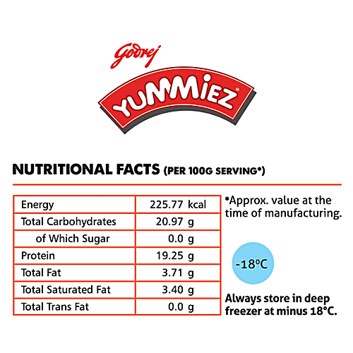 Godrej Yummiez Chicken Punjabi Tikka, 360 g Pouch Antibiotic Free