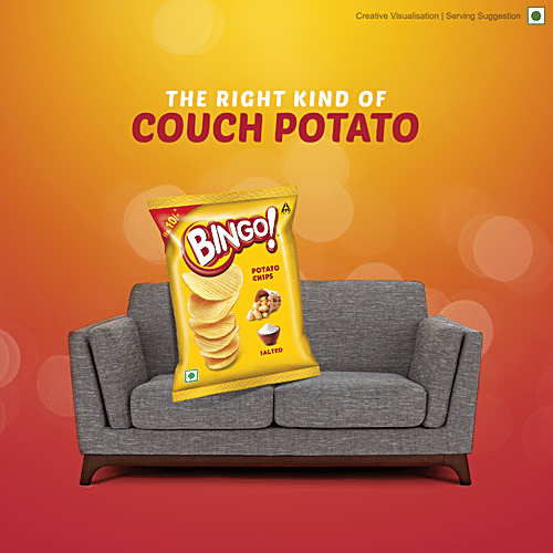 Bingo Potato Chips - Premium Salted, 25 g Pouch 