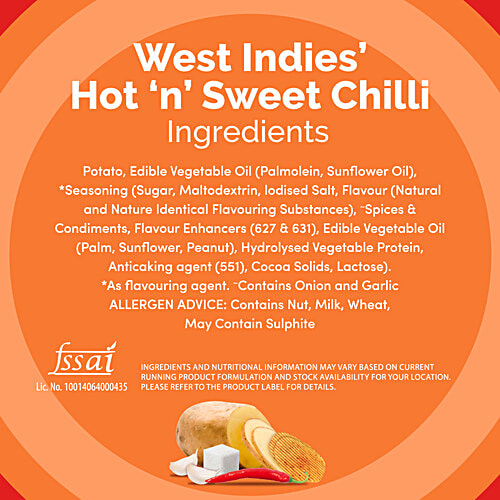 Lay's West Indies Hot 'N' Sweet Chilli Potato Chips, 24 g  