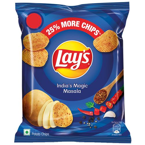 Buy Lays Potato Chips Indias Magic Masala 28 Gm Online At Best Price of ...