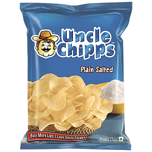 Uncle chipps Potato Chips - Plain Salted, 30 g Pouch