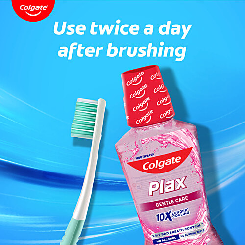 Colgate Plax Mouthwash - Gentle Care, 250 ml  No Alcohol, Removes Over 99% Of Germs