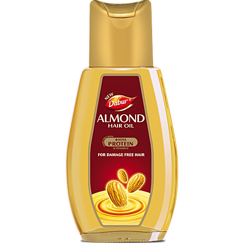 Dabur Almond Hair Oil - With Soya Protein & Vitamin E, 200 ml  