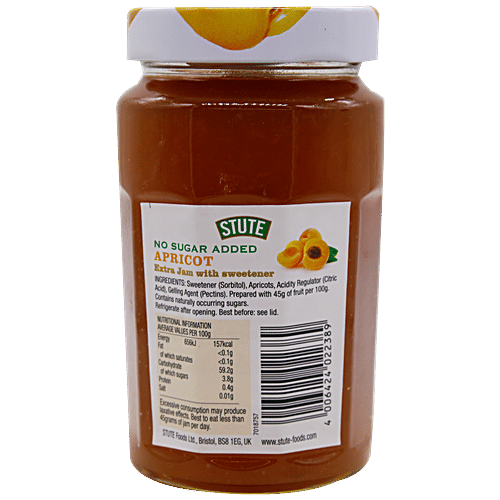 Buy Stute Diabetic Jam Apricot Extra 430 Gm Jar Online at the Best