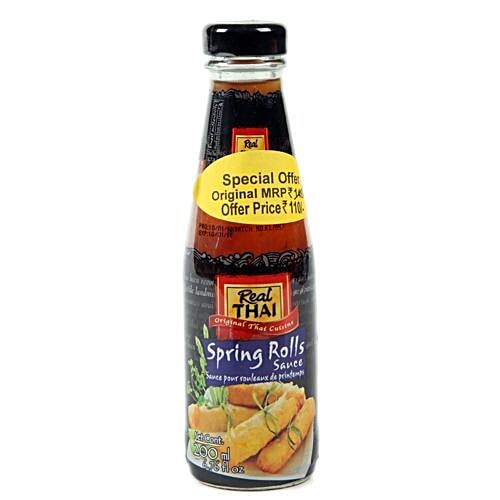 Real Thai Sauce - Spring Rolls, 200 ml Bottle 