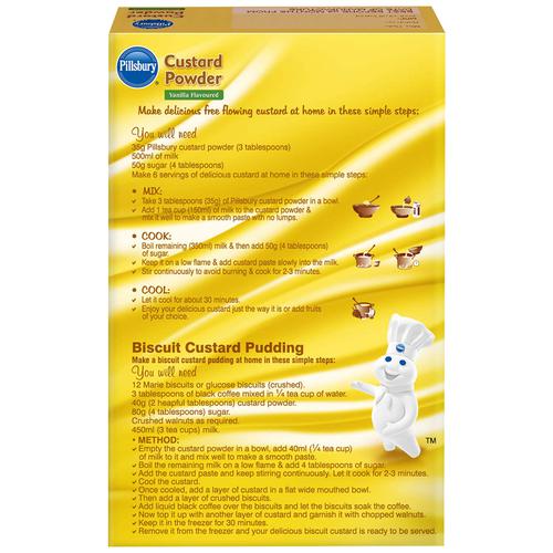 Pillsbury Custard Powder - Vanilla Flavour, 100 g Carton 