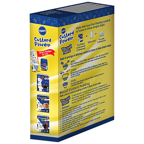 Pillsbury Custard Powder - Vanilla Flavour, 100 g Carton 