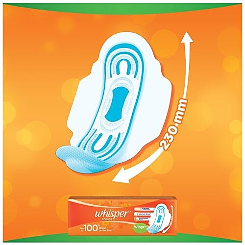 Whisper  Sanitary Pads - Choice Wings, 7 Pads  