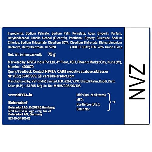 Nivea Creme Care Soap - For Hands & Body, 75 g (Buy 3 Get 1 Free) 