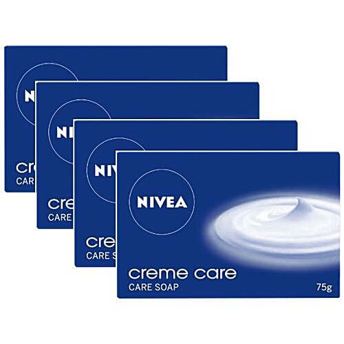 Nivea Creme Care Soap - For Hands & Body, 75 g (Buy 3 Get 1 Free) 