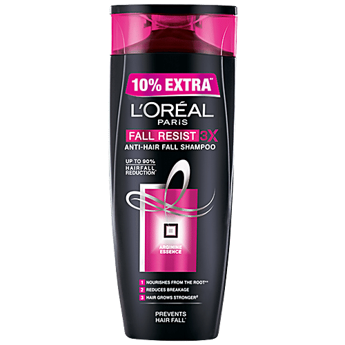 Loreal Paris Fall Resist 3X Anti-Hairfall Shampoo, 75 ml Bottle