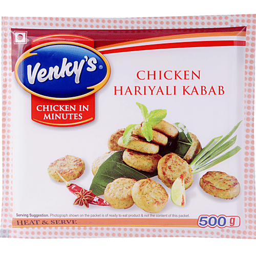 Buy Venkys Kabab Chicken Hariyali 500 Gm Pouch Online at the Best Price