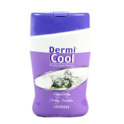Dermi Cool Prickly Heat Powder - Lavender, 50 g Bottle 