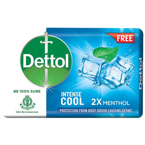Dermi Cool Prickly Heat Powder - Menthol Regular, 150 g (Get Free Dettol Cool Soap) 