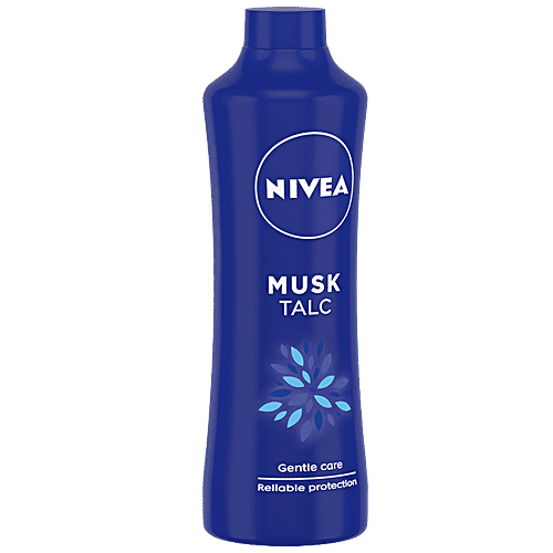 Nivea Musk Talcum Powder For Men & Women - Fragrance & Protection Against Body Odour, 400 g Protection Against Body Odour