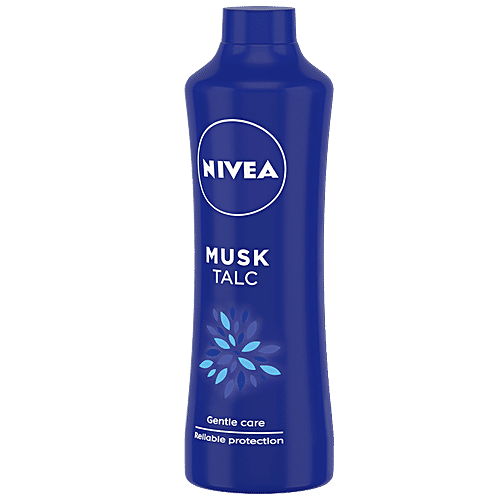 Nivea Musk Talcum Powder For Men & Women - Fragrance & Protection Against Body Odour, 400 g Protection Against Body Odour
