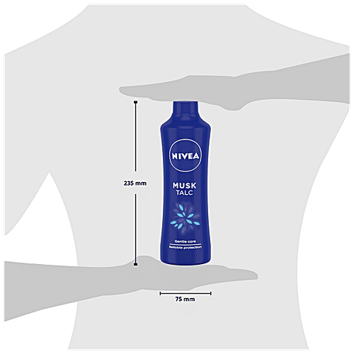 Nivea Musk Talcum Powder For Men & Women - Fragrance & Protection Against Body Odour, 400 g Protection Against Body Odour