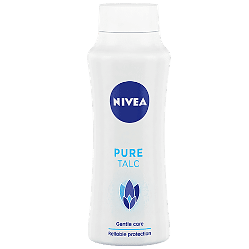 nivea pure talcum powder for men and women fragrance and protection against body odour 100 g bottle