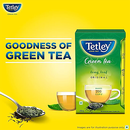 Tetley Green Tea - Long Leaf, 250 g  