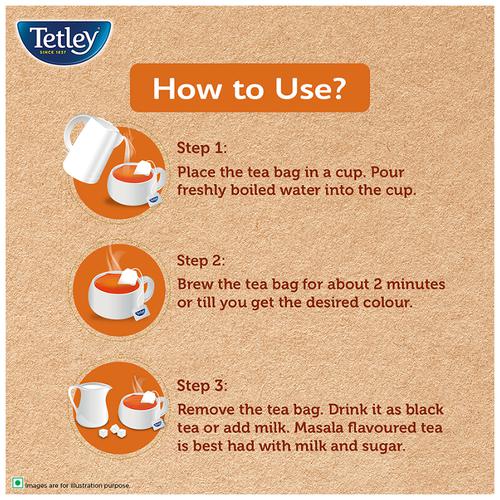 Tetley Masala Tea, 100 g (50 Bags x 2 g each) 