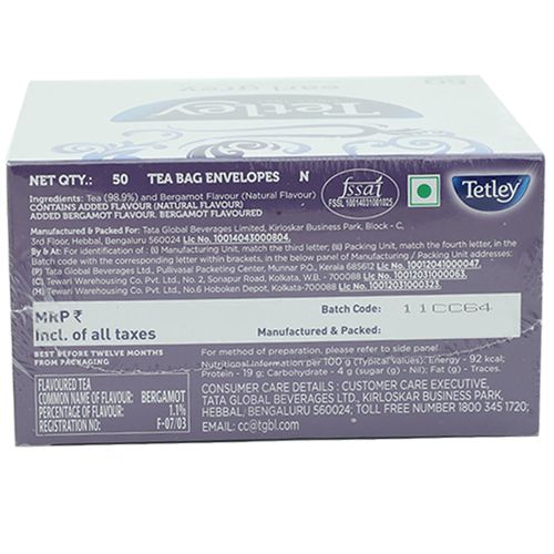 Tetley Earl Grey Tea, 100 g (50 Bags x 2 each) 