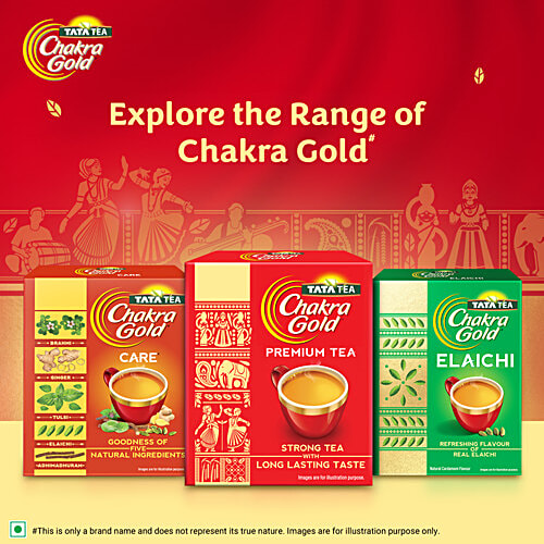 Tata Tea Chakra Gold Premium Tea - Strong Flavour, 250 g  Dust Tea, Black Tea, With Long Lasting Taste