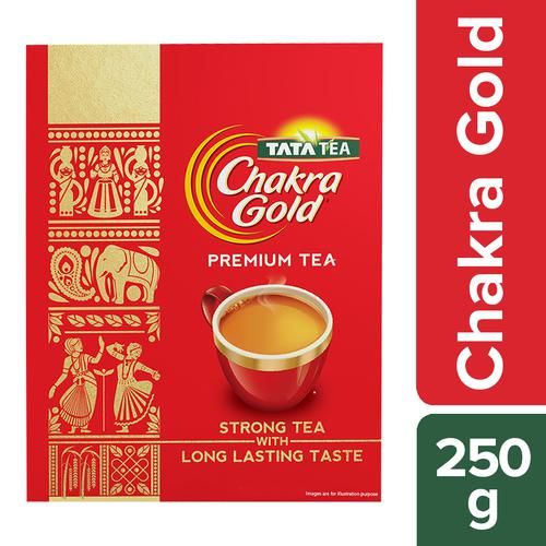 Tata Tea Chakra Gold, Strong Tea With Long Lasting Taste - Black Tea, 250 g  