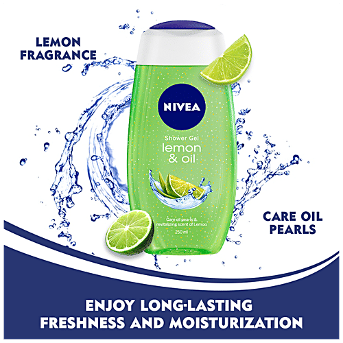 Nivea Lemon & Oil Shower Gel - Pampering Care With Refreshing Scent Of Lemon, 250 ml  