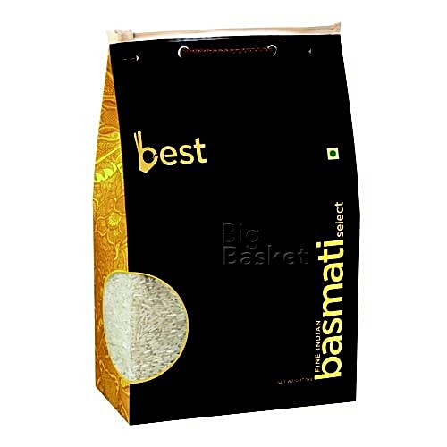 Best Select - Basmati Rice/Basmati Chawal, 5 kg Pouch 
