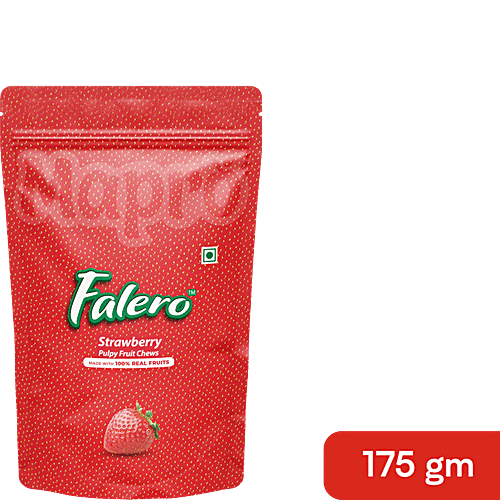 Mapro Falero Pulpy Fruit Chews - Strawberry, 175 g Pouch 