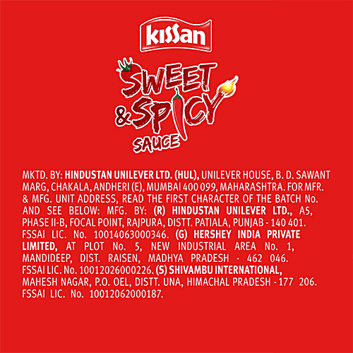 Kissan Sweet & Spicy Sauce, 415 g  No Trans Fat