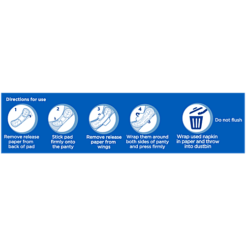 STAYFREE Secure Cottony Sanitary Pads - Regular, 18 pcs  