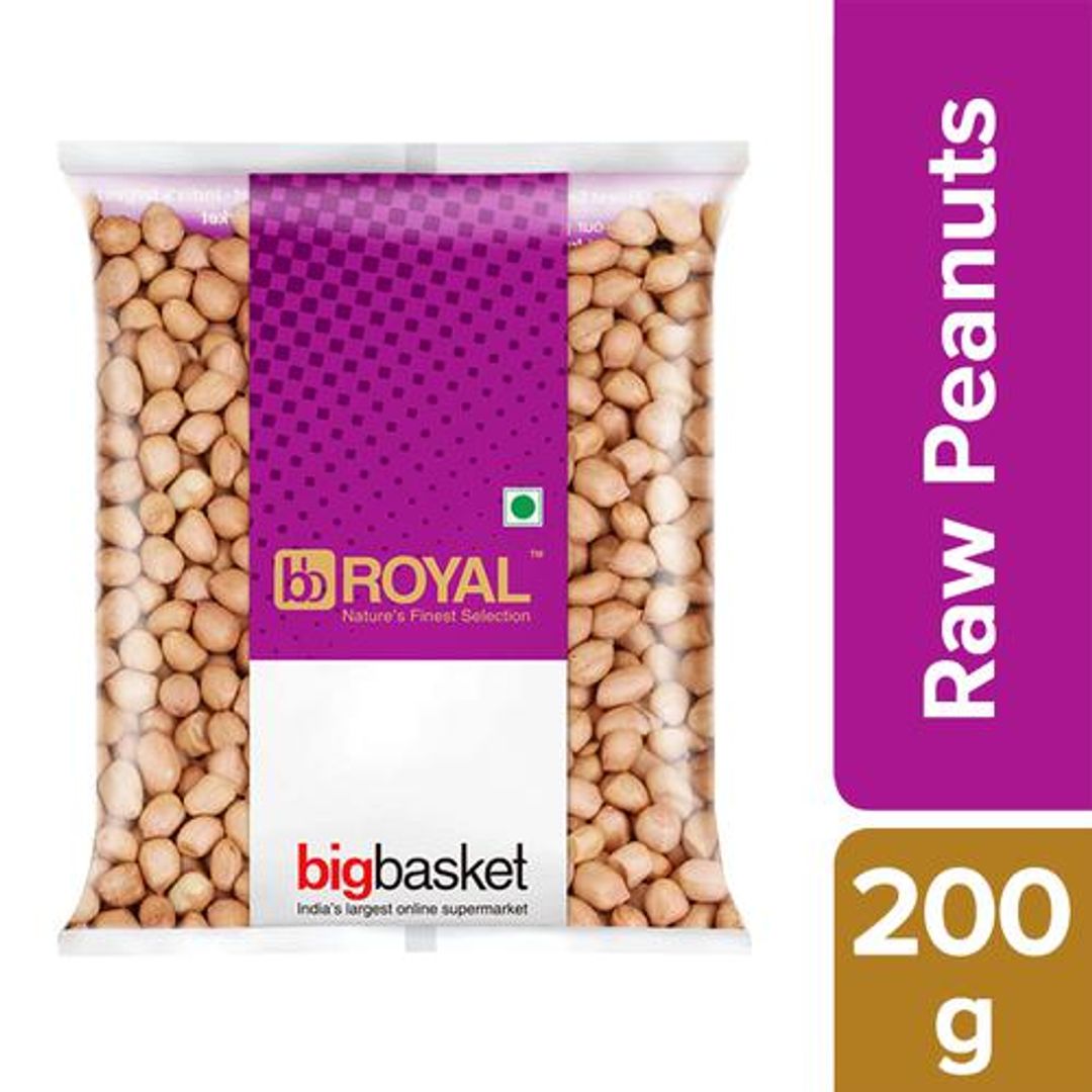 BB Royal Peanuts/Kadalekayi - Raw, 200 g Pouch