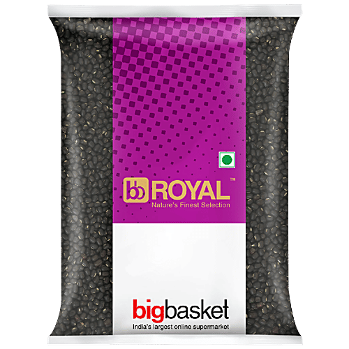 bb Royal Urad Black Dal - Whole - Desi, Unpolished, 200 g Pouch